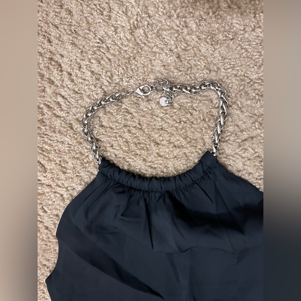BANANA REPUBLIC CREPE HALTER GOWN - Picture 5 of 9